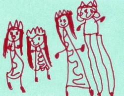Children's Drawing of a Royal Family